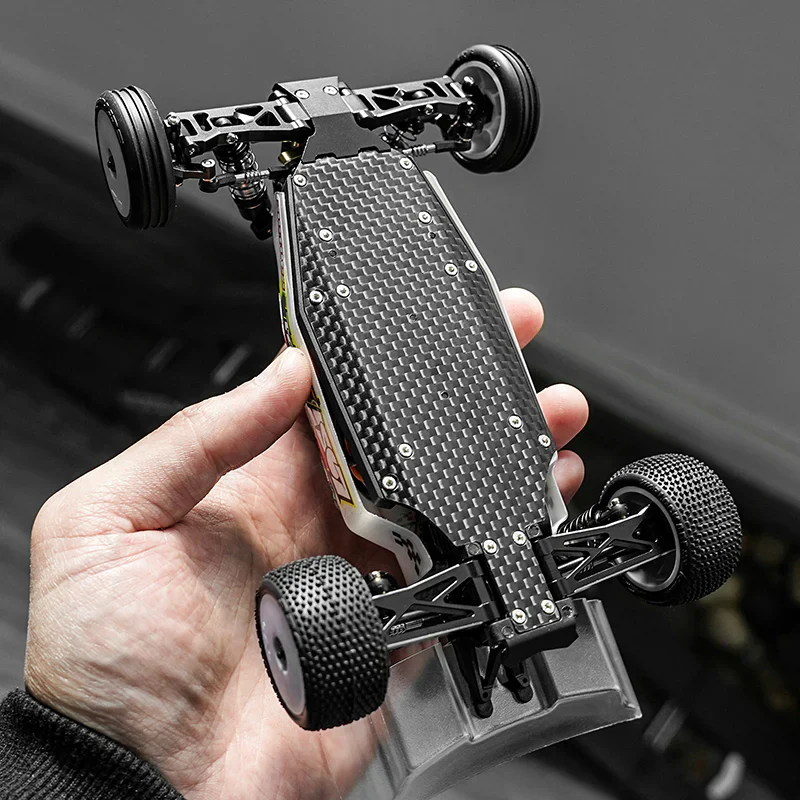 INJORA Carbon Fiber Chassis for 1/24 Buggy Losi Micro-B (8g) - Image 7
