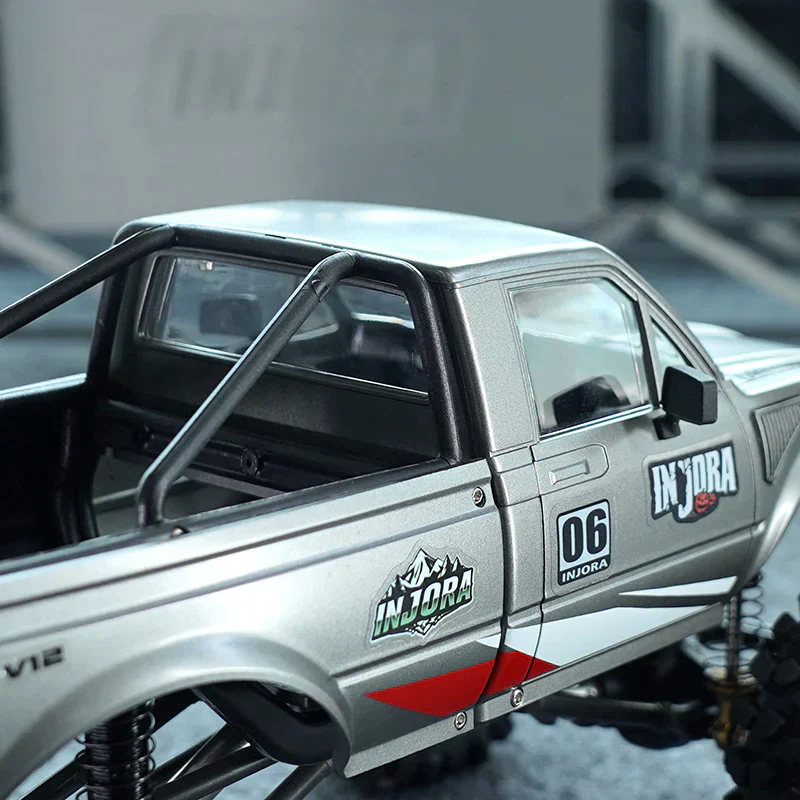 INJORA Clear Windows for 1/18 TRX4M IR60 Pickup Hard Body - Image 8