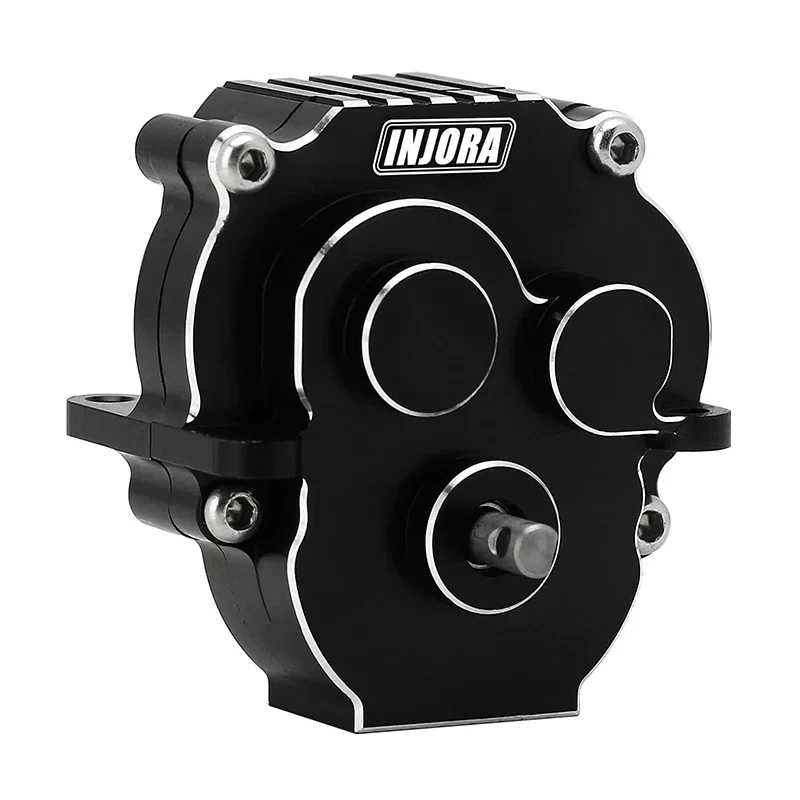 INJORA CNC Aluminum Complete Transmission For 1/18 TRX4M - BLACK - Image 3