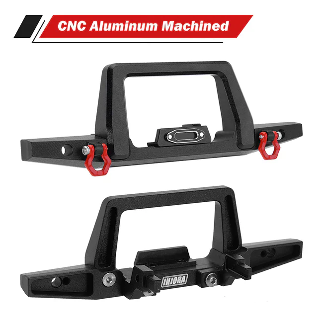 INJORA CNC Aluminum Front Rear Bumper for 1/18 TRX4M Defender - Image 5