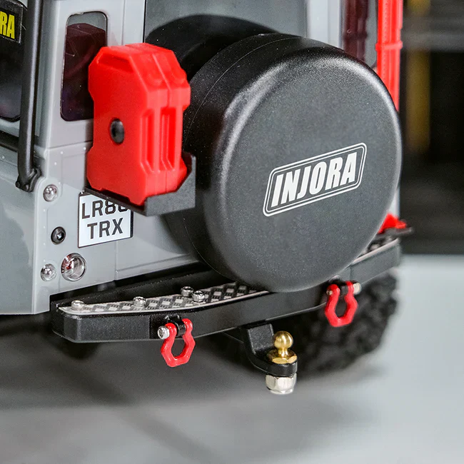 INJORA CNC Aluminum Front Rear Bumper for 1/18 TRX4M Defender - Image 6