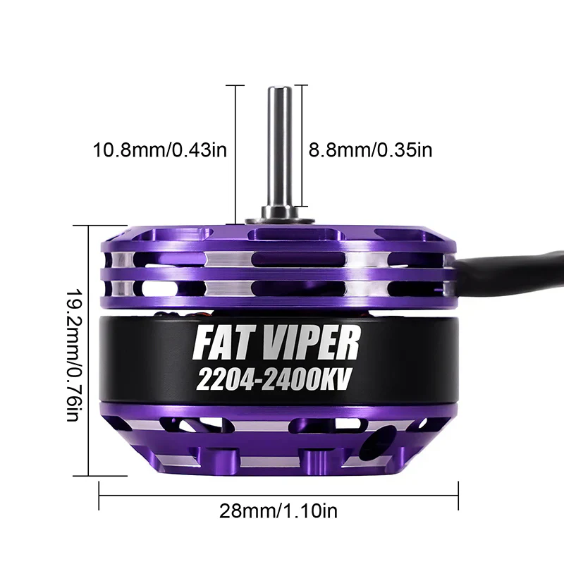 INJORA Fat Viper 2204 Brushless Outrunner 2400 KV Motor & Transmission For 1/18 TRX4M - Image 5
