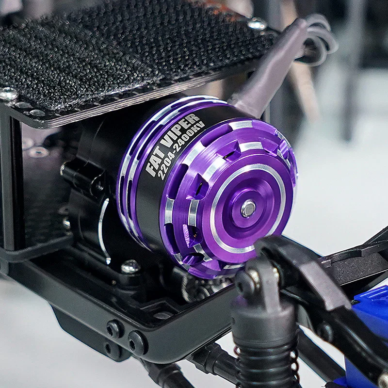INJORA Fat Viper 2204 Brushless Outrunner 2400 KV Motor & Transmission For 1/18 TRX4M - Image 6