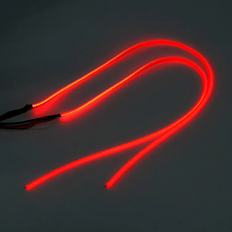 INJORA Flexible Cuttable LED Strip Lights for 1/24 1/18 RC Cars - Red - Image 3
