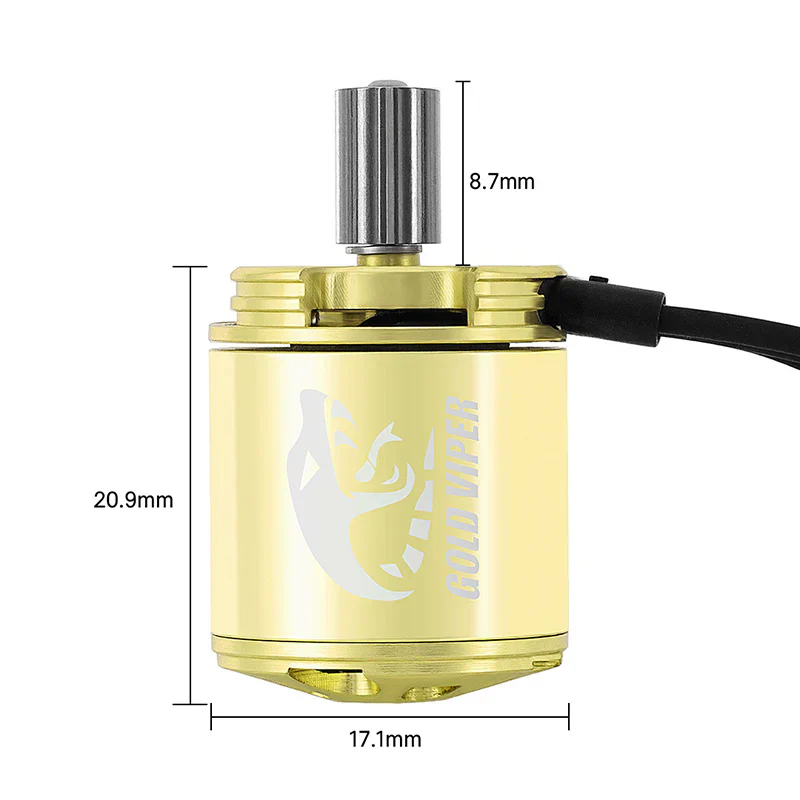 INJORA Gold Viper 1721 Brushless Motor 2800KV for 1/18 TRX4M Ascent-18 - Image 5