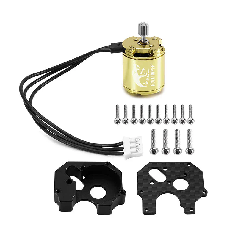 INJORA Gold Viper 1721 Brushless Motor 2800KV for 1/24 SCX24 - Image 2