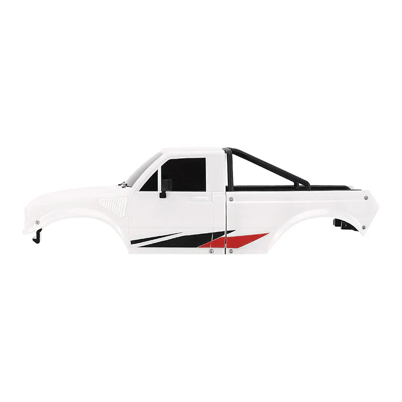 INJORA IR60 Pickup Hard Body with Bed Rack for 1/18 TRX4M Defender Bronco - Pearl White - Image 2