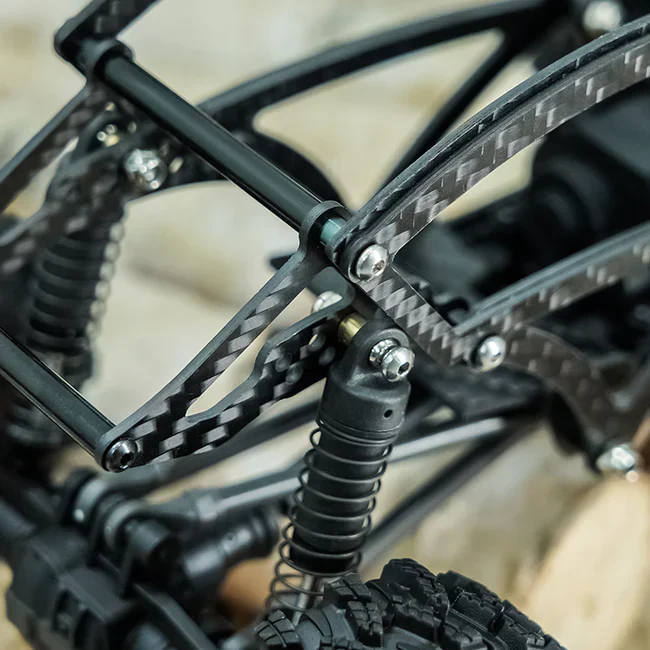 INJORA Kangaroo Carbon Fiber Chassis Frame Kit for 1/18 TRX4M - Image 11