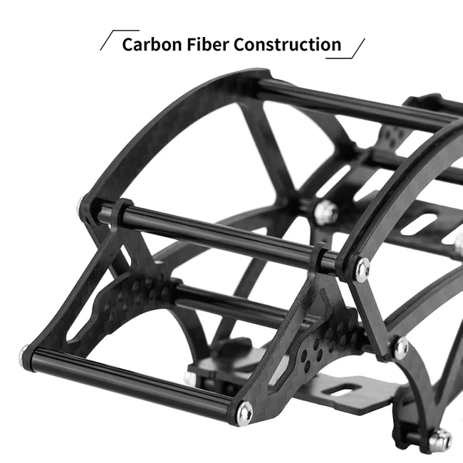 INJORA Kangaroo Carbon Fiber Chassis Frame Kit for 1/18 TRX4M - Image 12