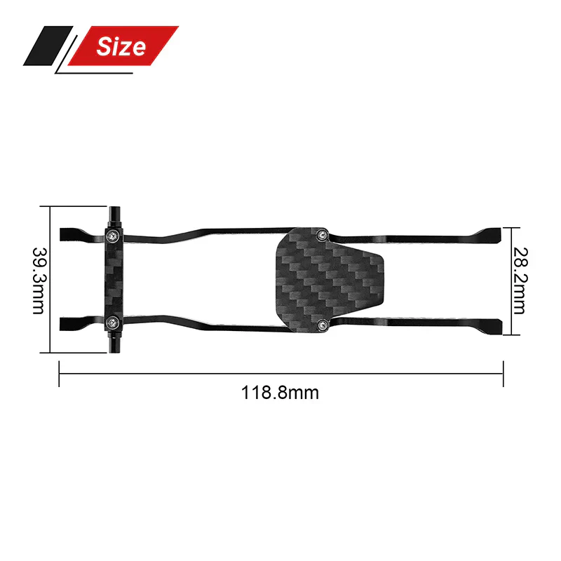 INJORA LCG Aluminum Chassis Kit for 1/30 SCX30 - Image 5