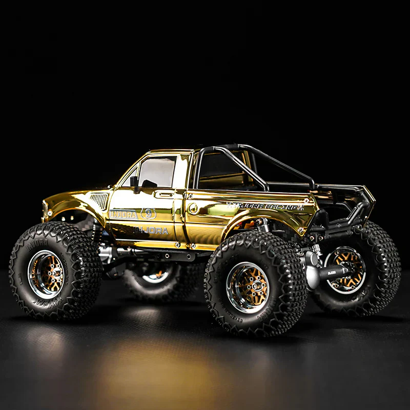 INJORA Limited Edition IR60-24 Pickup Hard Body for SCX24 C10 JLU Bronco Base Camp 4Runner (Gold) - Image 12