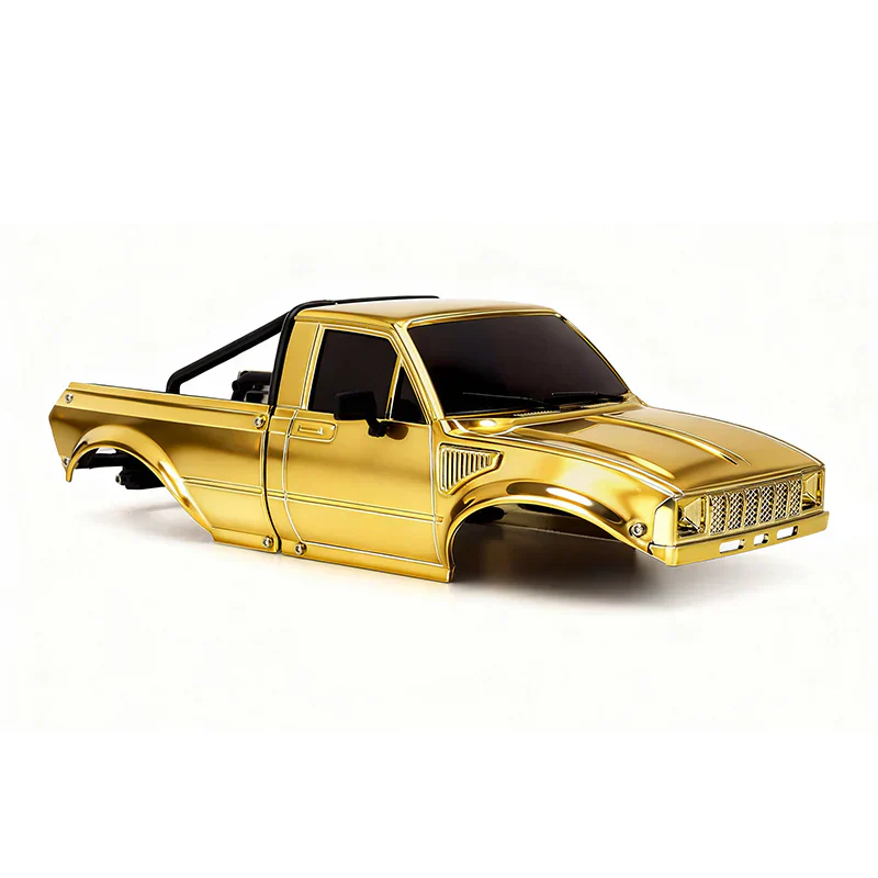 INJORA Limited Edition IR60-24 Pickup Hard Body for SCX24 C10 JLU Bronco Base Camp 4Runner (Gold) - Image 4
