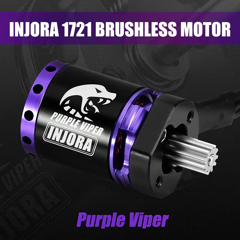 INJORA MBL32 G2 Waterproof Brushless ESC & 1721 Purple Viper Motor for 1/18 TRX4M Ascent-18 - Image 6