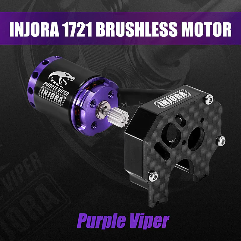 INJORA MBL32 G2 Waterproof Brushless ESC & 1721 Purple Viper Motor for 1/24 SCX24 - Image 3