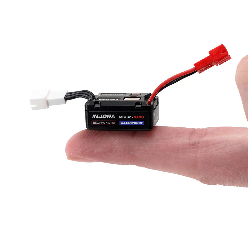 INJORA MBL32-NANO Brushless ESC & 1621 Green Viper Motor for 1/30 SCX30 - Image 5