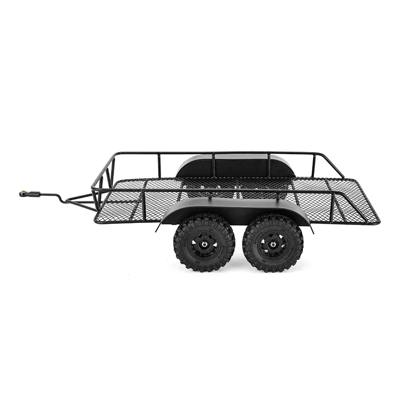INJORA Metal Hitch Mount Trailer For 1/18 RC Crawler TRX4M - Image 4