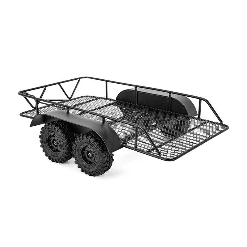 INJORA Metal Hitch Mount Trailer For 1/18 RC Crawler TRX4M - Image 5