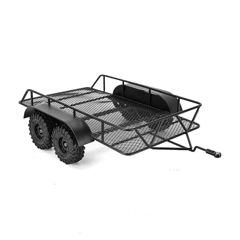 INJORA Metal Hitch Mount Trailer For 1/18 RC Crawler TRX4M - Image 6