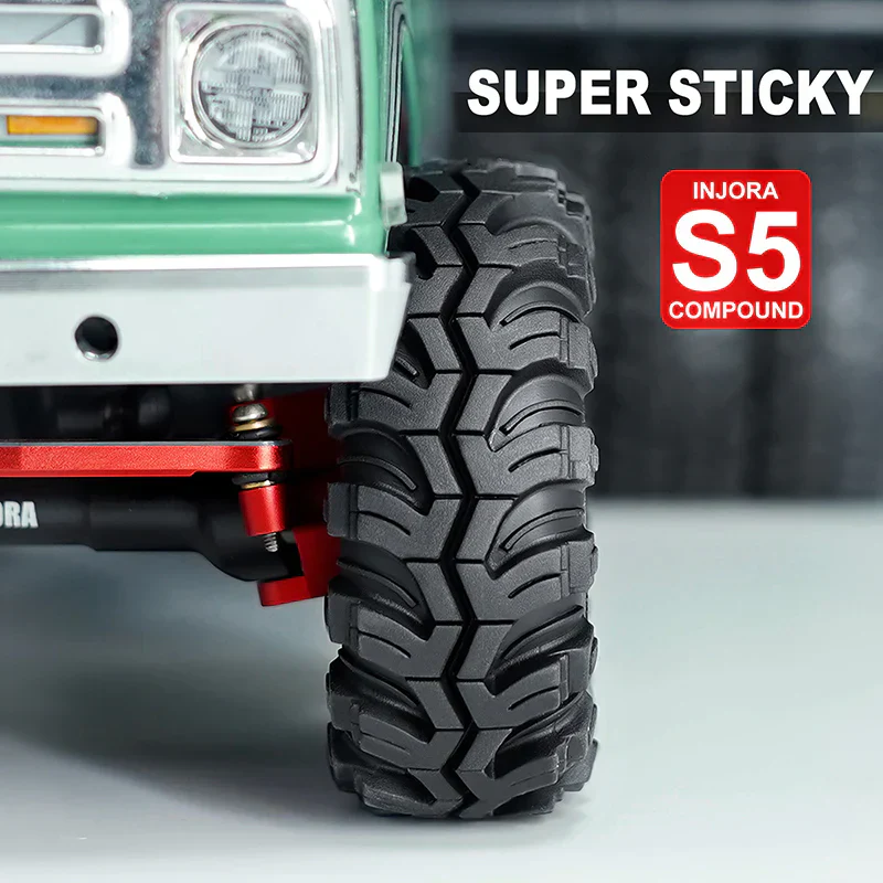INJORA Mud Paw 1.0" M/T Tires (4) (52*19mm) - Image 5