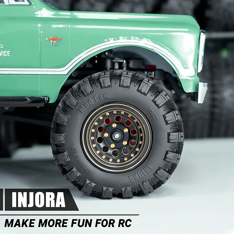 INJORA Mud Paw 1.0" M/T Tires (4) (52*19mm) - Image 7