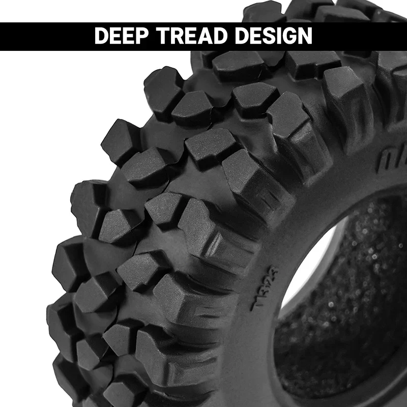 INJORA Obsidian 1.3" Rock Crawling Tires (4) (64*24mm) - Image 3