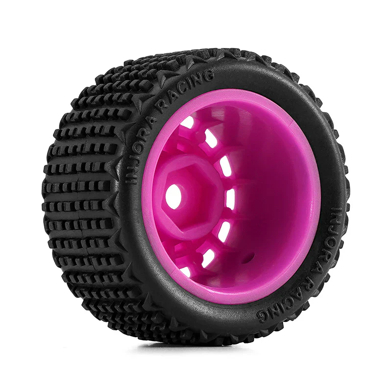 INJORA Pre-mounted Pin Buggy Tires & Wheels for 1/28 Losi Micro-T - Image 12