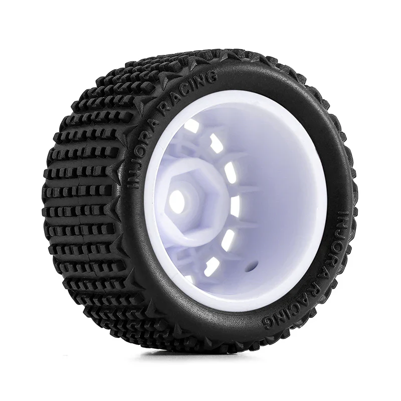 INJORA Pre-mounted Pin Buggy Tires & Wheels for 1/28 Losi Micro-T - Image 5