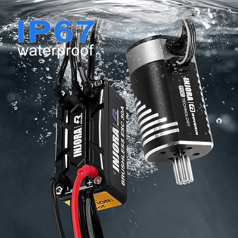 INJORA Roverin M30 G2 FOC Sensored Brushless ESC & Motor for 1/18 TRX4M Ascent1 - Image 14