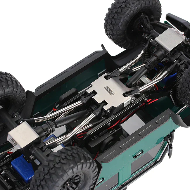 INJORA Stainless Steel Chassis Armor Skid Plate Axle Protector for 1/18 TRX4M (4M-14) - Image 3