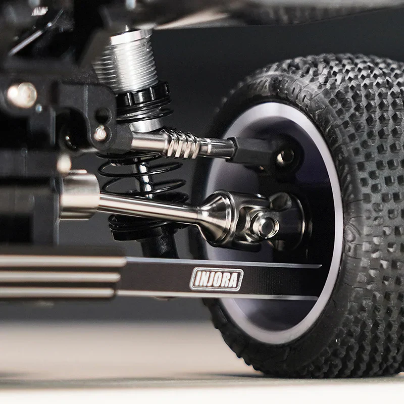 INJORA Stainless Steel CVD Drive Shaft, Axles, Wheel Hexes Set for Losi Micro-B Micro-T - Image 10