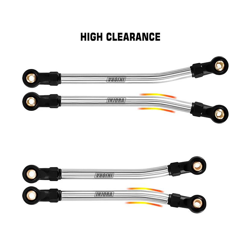 INJORA Stainless Steel High Clearance Links For 1/18 Redcat Ascent18 - Image 2