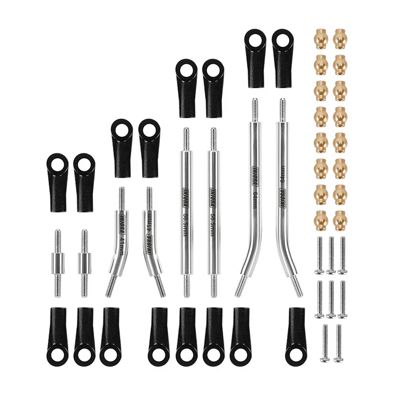 INJORA Stainless Steel High Clearance Links for 1/24 SCX24 GX470 - Image 11