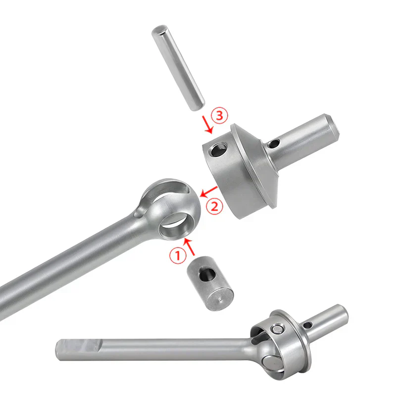 INJORA Stainless Steel Portal Axle Front Shafts for 1/18 Redcat Ascent-18 - Image 2