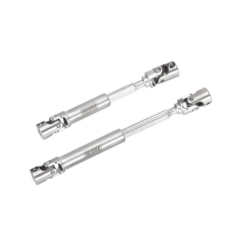 INJORA Steel Front Rear Center Drive Shafts For Axial SCX24 Chevrolet Jeep Wrangler Bronco (Silver) - Image 3
