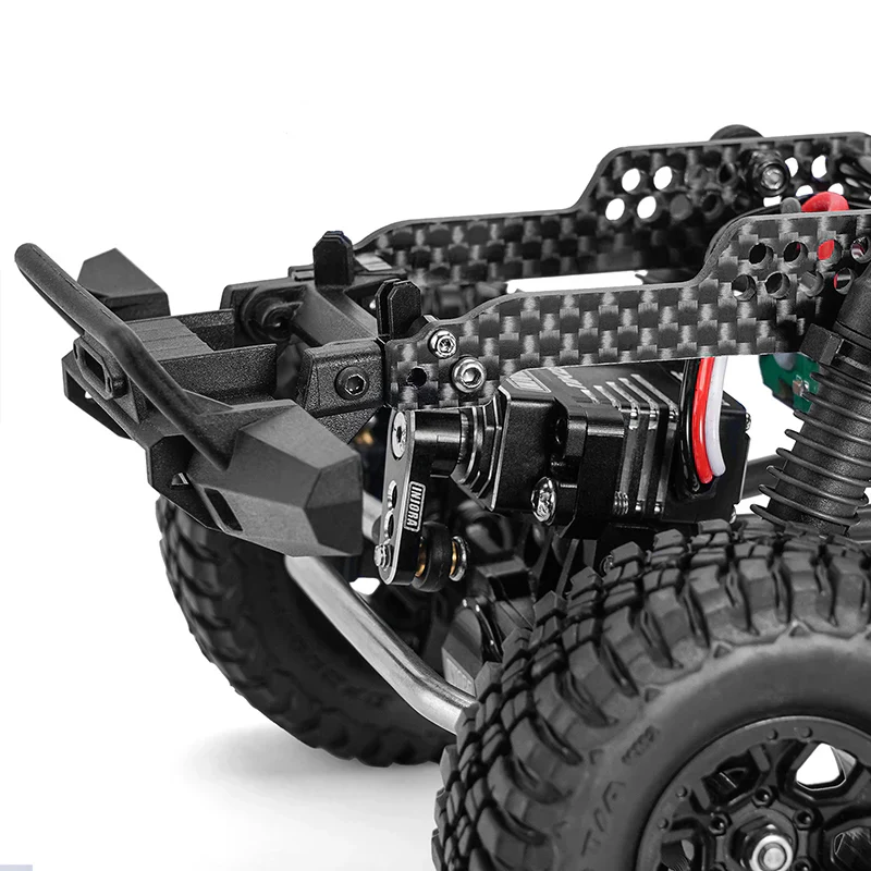 INJORA Universal LCG Chassis Frame Kit for 1/18 TRX4M (Carbon Fiber) - Image 3