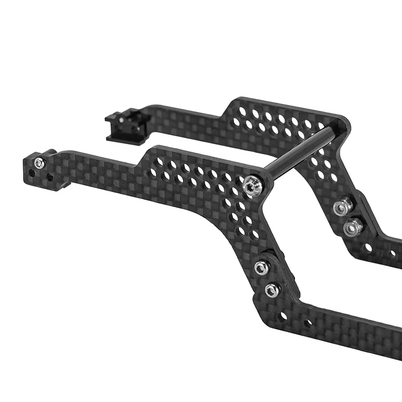 INJORA Universal LCG Chassis Frame Kit for 1/18 TRX4M (Carbon Fiber) - Image 5