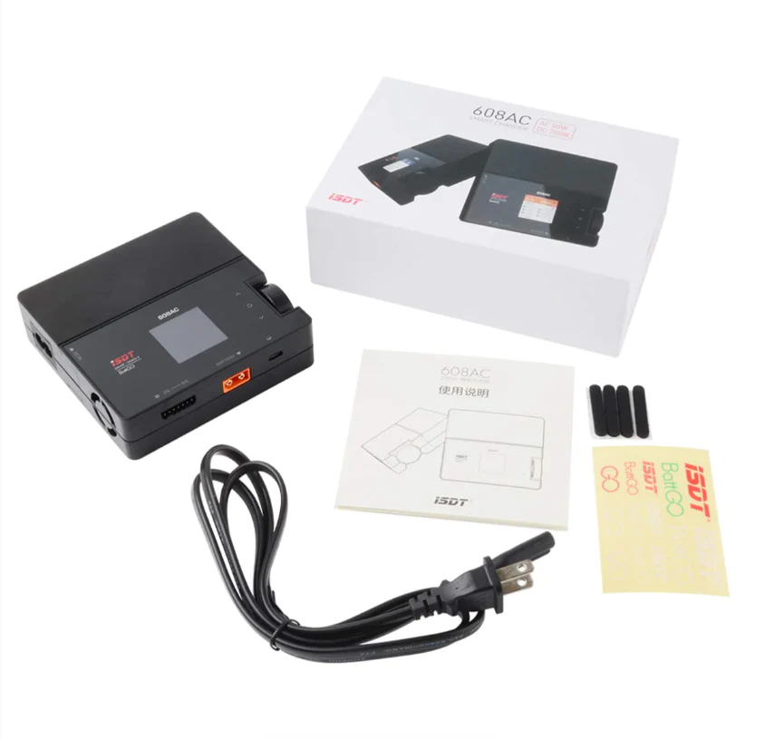 ISDT 608AC AC 60W DC 200W 8A Smart Battery Charger w/ Detachable Power Supply - Image 5