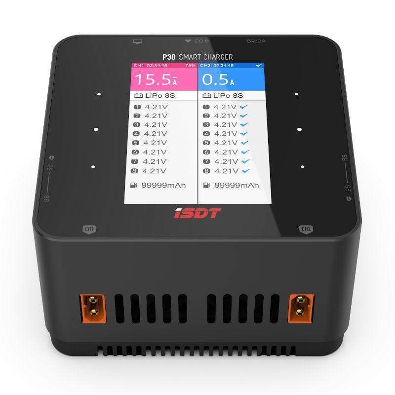 ISDT P30 1000WX2 30AX2 Dual Port 8S Battery Charger Discharger High Power Snychronous Bluetooth BattGo - Image 3