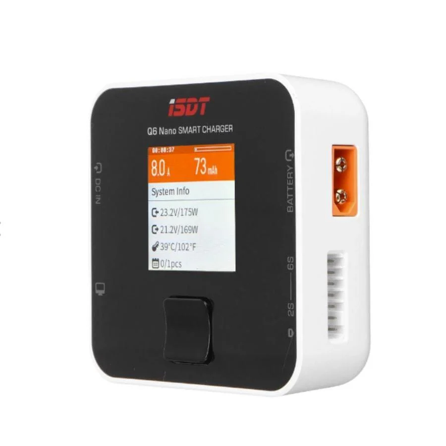 ISDT Q6 Nano BattGo 200W 8A Lipo Battery Charger - White - Image 2