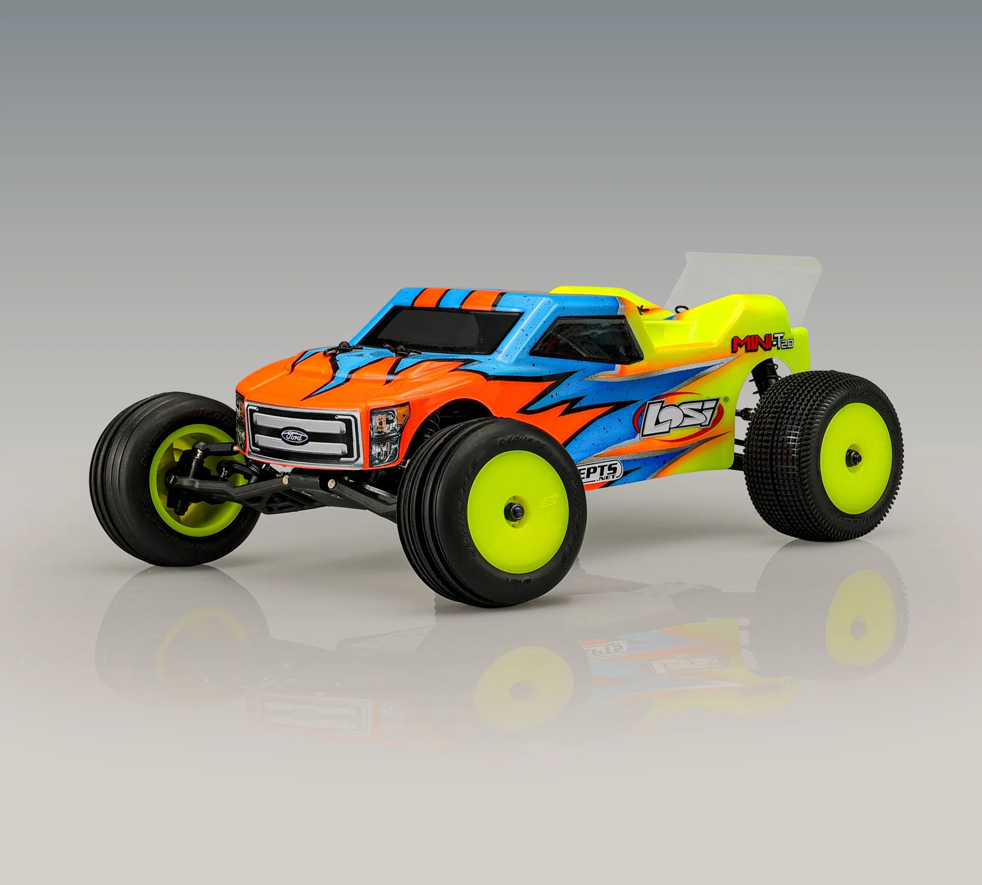 JConcepts Mono - Losi Mini-T 2.0 wheel - Yellow - Image 3