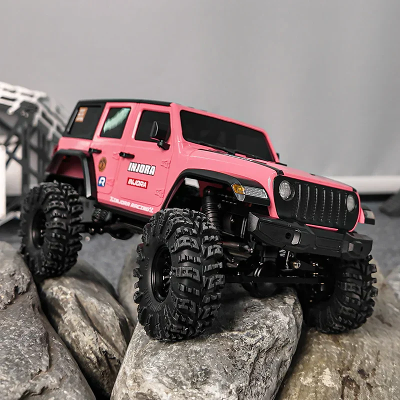 [Limited Edition] INJORA Pink Hard Top Body for 155mm 1/18 TRX4M Bronco Defender - Image 7