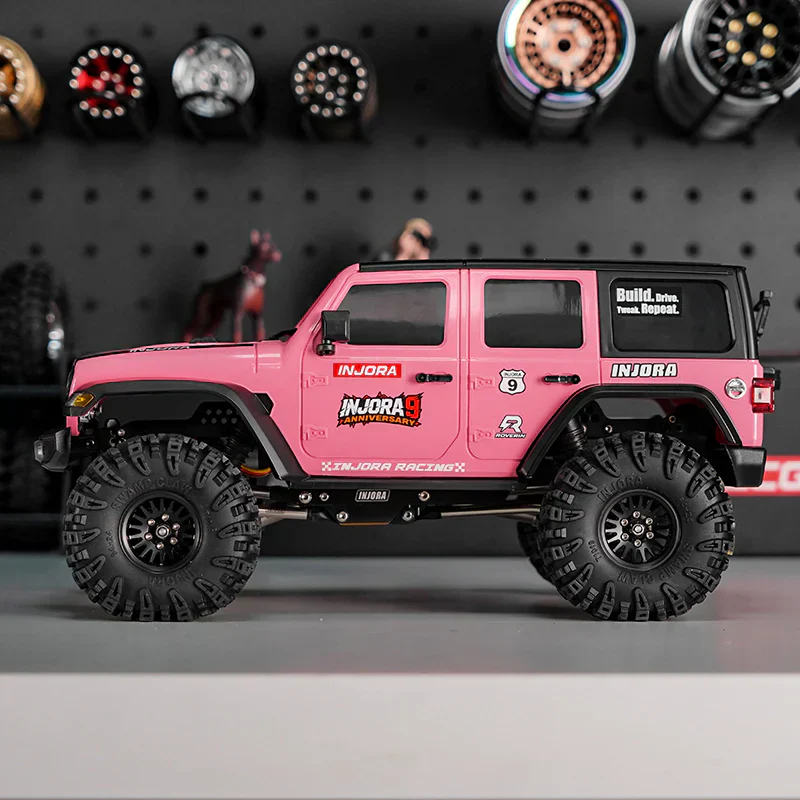 [Limited Edition] INJORA Pink Hard Top Body for 155mm 1/18 TRX4M Bronco Defender - Image 8