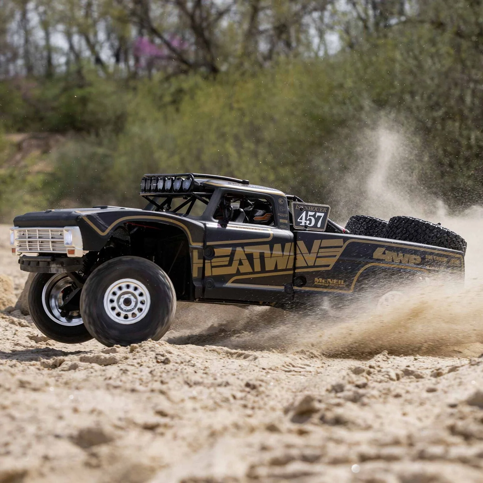 Losi 1/10 Baja Rey 2.0 Ford F100 Isenhouer Brothers 3S 4X4 RTR Brushless - Black - Image 17