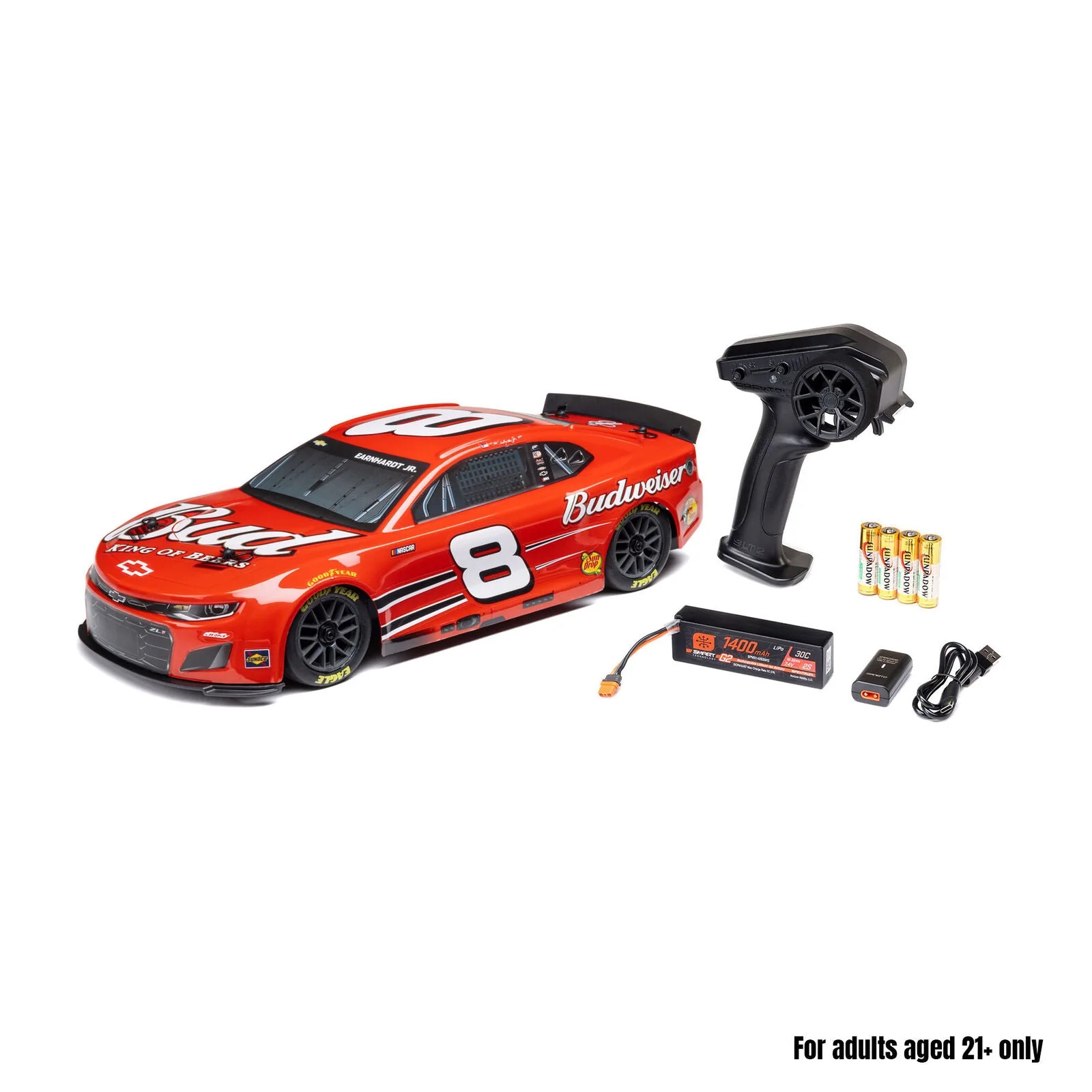 Losi 1/12 NASCAR Dale Earnhardt Jr. No. 8 Budweiser (Battery & Charger Included) - Image 27