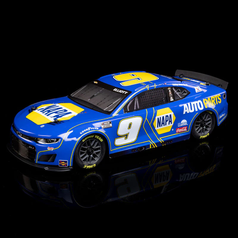 Losi 1/12 NASCAR RC Racecar Chase Elliott No. 9 NAPA 2025 Chevrolet Camaro ZL1 2S AWD RTR Brushed On-Road (Battery & Charger Included) - Image 9