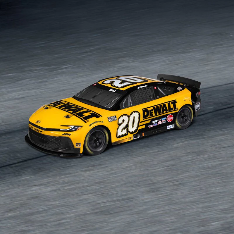 Losi 1/12 NASCAR RC Racecar Christopher Bell No. 20 DeWalt 2025 Toyota Camry 2S AWD RTR Brushed On-Road (Battery & Charger Included)