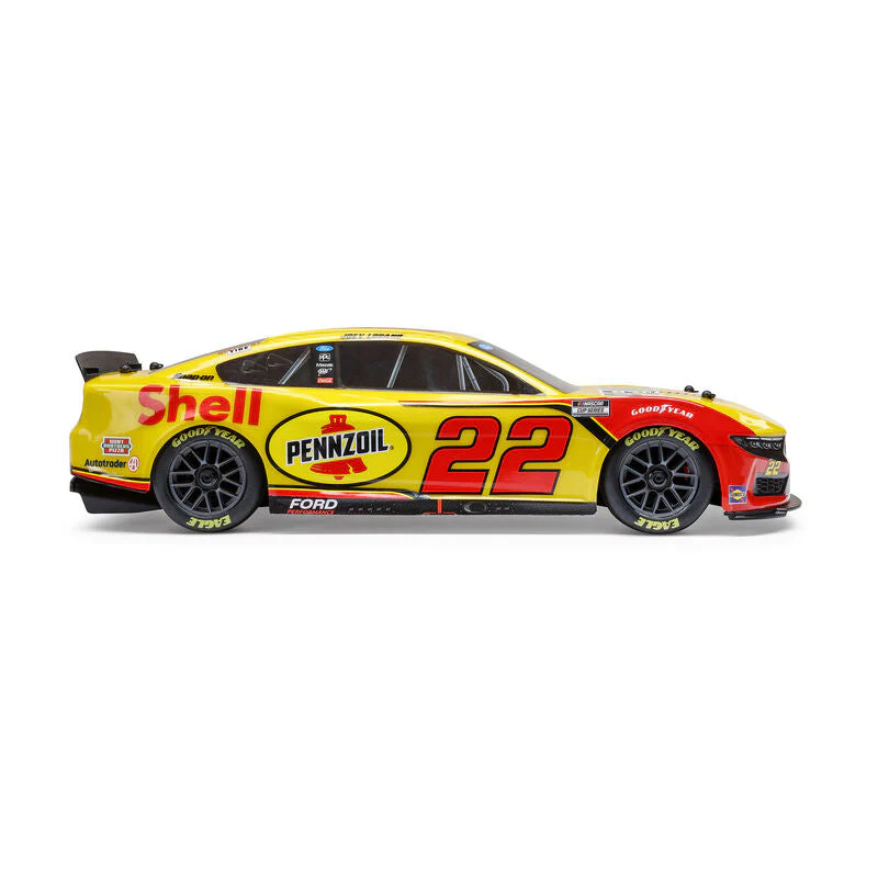 Losi 1/12 NASCAR RC Racecar Joey Logano No. 22 Shell 2025 Ford Mustang 2S AWD RTR Brushed On-Road (Battery & Charger Included) - Image 12