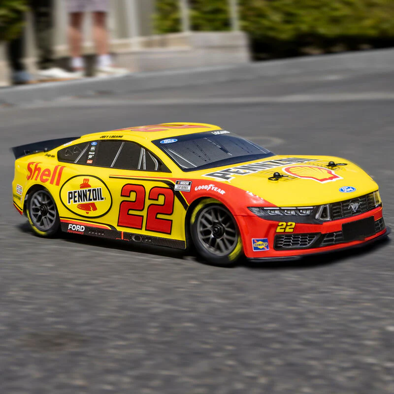 Losi 1/12 NASCAR RC Racecar Joey Logano No. 22 Shell 2025 Ford Mustang 2S AWD RTR Brushed On-Road (Battery & Charger Included) - Image 5
