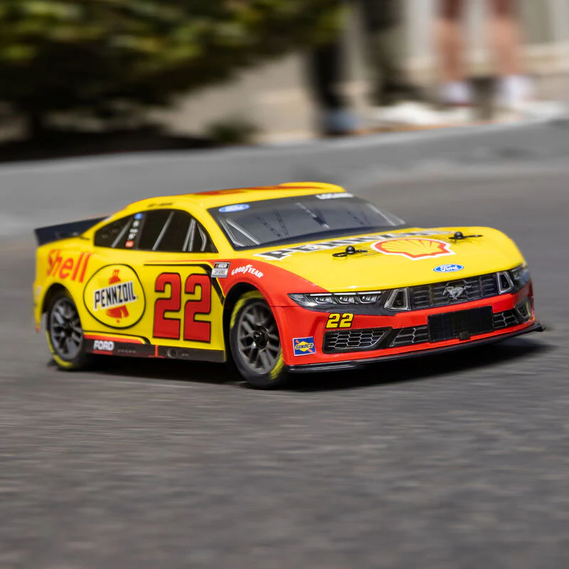 Losi 1/12 NASCAR RC Racecar Joey Logano No. 22 Shell 2025 Ford Mustang 2S AWD RTR Brushed On-Road (Battery & Charger Included) - Image 7