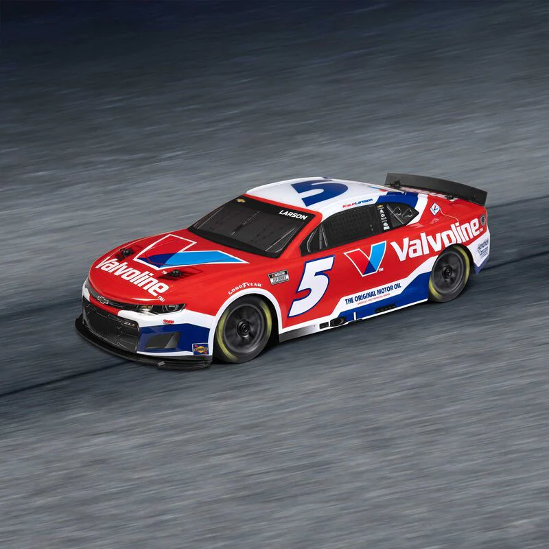 Losi 1/12 NASCAR RC Racecar Kyle Larson No. 5 Valvoline 2025 Chevrolet Camaro ZL1 2S AWD RTR Brushed On-Road (Battery & Charger Included)